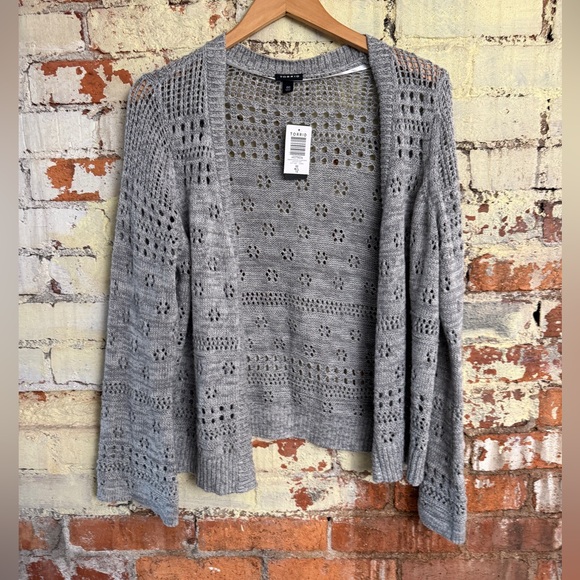 torrid Sweaters - Torrid Gray Open-Knit Cardigan